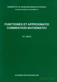 Functiones et approximatio commentarii mathematici 51.1 [KSIĄŻKA]