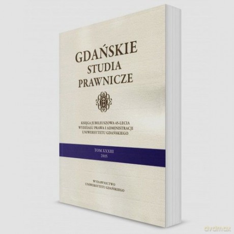 Gdańskie studia prawnicze (Tom 33) [KSIĄŻKA]