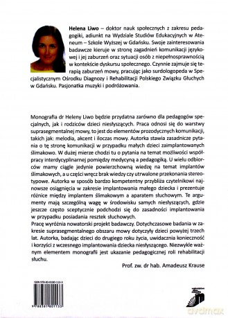 Głuchota dziecięca. Prozodia. Komunikacja. - Helena Liwo [KSIĄŻKA]