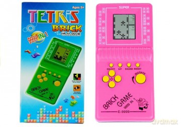 Gra Elektroniczna Tetris Kieszonkowa Różowa [GRA]