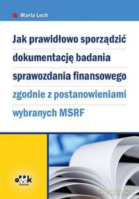 Jak prawidłowo sporządzić dokumentację badania sprawozdania finansowego - Maria Lech [KSIĄŻKA]