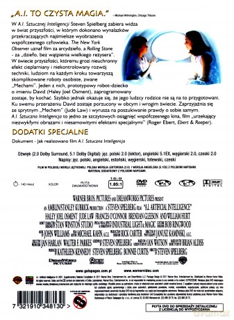 A.I. Sztuczna Inteligencja (Premium Collection) [DVD]