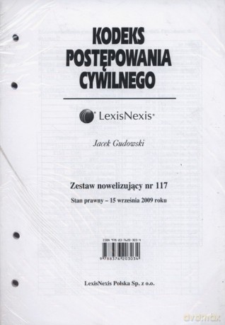 Kodeks Postępowania Cywilnego Zestaw nowelizujący nr 117 - Jacek Gudowski [KSIĄŻKA]