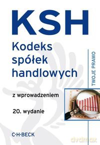 Kodeks spółek handlowych z wprowadzeniem [KSIĄŻKA]
