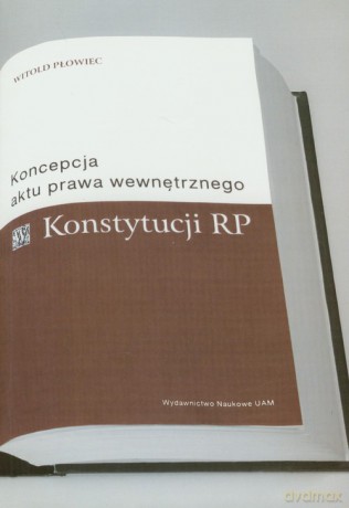 Koncepcja aktu prawa wewnętrznego Konstytucji RP - Witold Płowiec [KSIĄŻKA]
