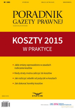 Koszty 2015 w praktyce [KSIĄŻKA]