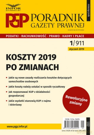 Koszty 2019 po zmianach [KSIĄŻKA]