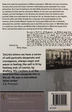 Letters to Milena by Franz Kafka [KSIĄŻKA]