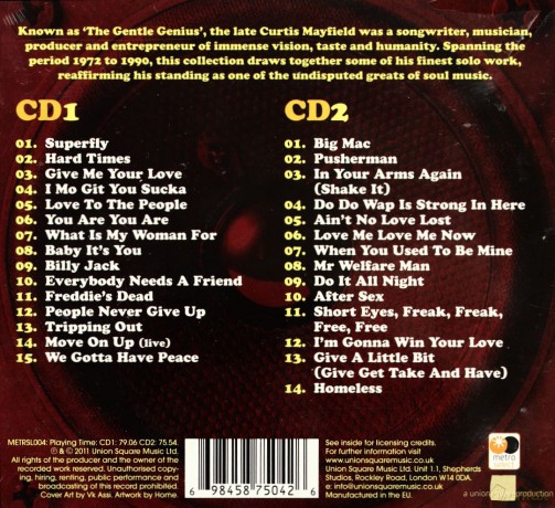 Curtis Mayfield: Pusherman [2CD]