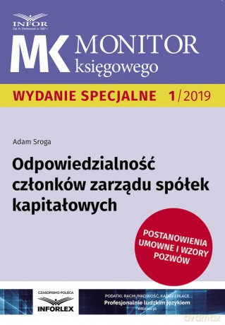 Odpowiedzialność członków zarządu spółek kapitałowych - Adam Sroga [KSIĄŻKA]