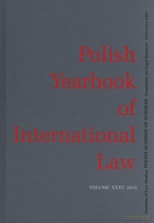 Polish yearbook of international law XXXV 2015 [KSIĄŻKA]