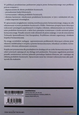 Prawo farmaceutyczne - Magdalena Krekora, Marek Świerczyński [KSIĄŻKA]