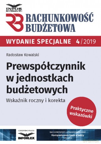Prewspółczynnik w jednostkach budżetowych - Radosław Kowalski [KSIĄŻKA]