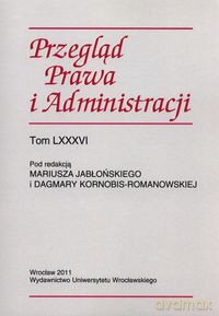 Przegląd prawa i administracji (Tom 86) [KSIĄŻKA]