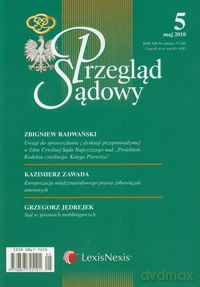 Przegląd Sądowy 5/2010 [KSIĄŻKA]