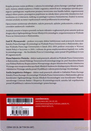 Przestępczość XXI wieku - Emil W. Pływaczewski, Diana Dajnowicz-Piesiecka [KSIĄŻKA]