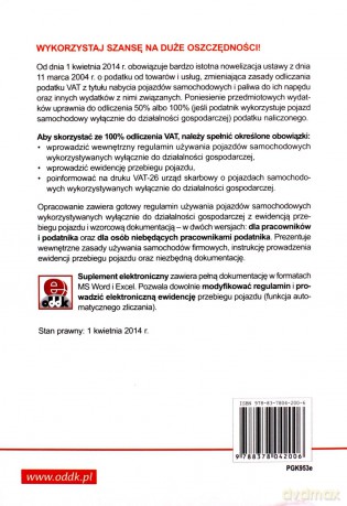 Regulamin używania pojazdów samochodowych wykorzystywanych wyłącznie do działalności gospodarczej z ewidencją przebiegu pojazdu i wzorcową dokumentacją (z suplementem elektronicznym) - Renata Mroczkowska [KSIĄŻKA]