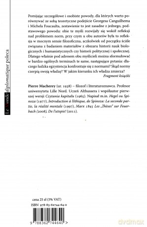 Siła norm Od Canguilhema do Foucaulta - Pierre Macherey [KSIĄŻKA]