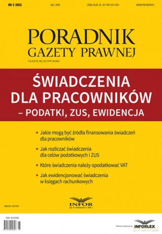 Świadczenia na rzecz pracowników - Podatki, ZUS, Ewidencja [KSIĄŻKA]