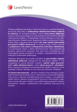 Umowa przyznawania pomocy z Europejskiego Funduszu Rolnego na rzecz Rozwoju Obszarów Wiejskich - Dorota Łobos-Kotowska [KSIĄŻKA]