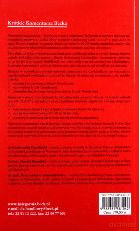 Ustawa o Straży Granicznej Komentarz - Bartłomiej Opaliński, Maciej Rogalski [KSIĄŻKA]