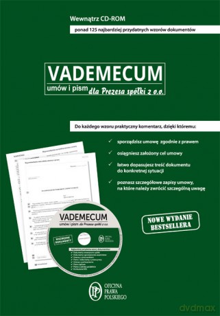 Vademecum pism i umów dla Prezesa spółki z o.o. - opracowanie zbiorowe [KSIĄŻKA]