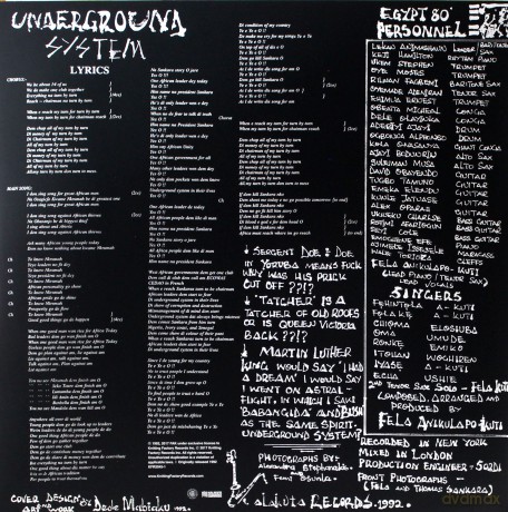Fela Kuti: Underground System [Winyl]