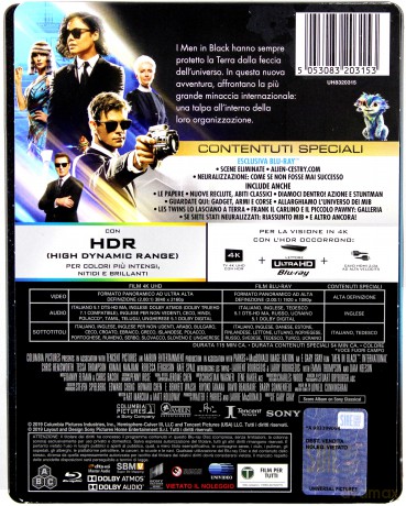 Men in Black: International (Faceci w czerni 4) (steelbook) [Blu-Ray 4K]+[Blu-Ray]