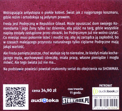 Opowieści podręcznej - Margaret Atwood [AUDIOBOOK]