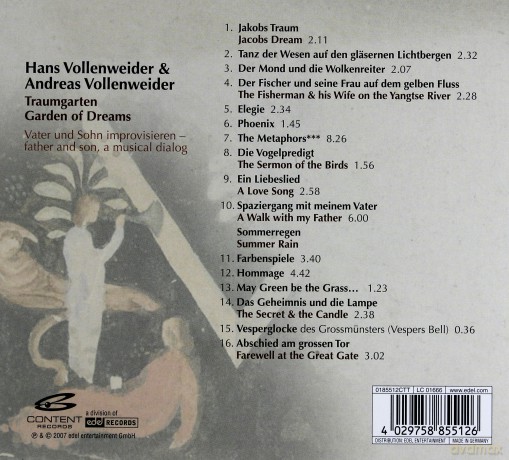 Andreas Vollenweider: Traumgarten (digipack) [CD]