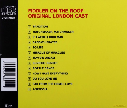 Fiddler on the Roof [CD]