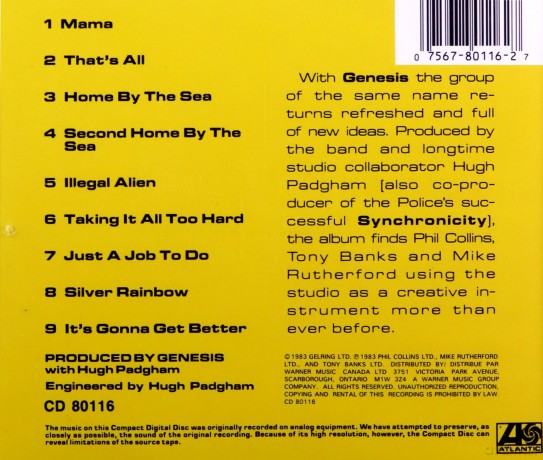 Genesis: Genesis [CD]
