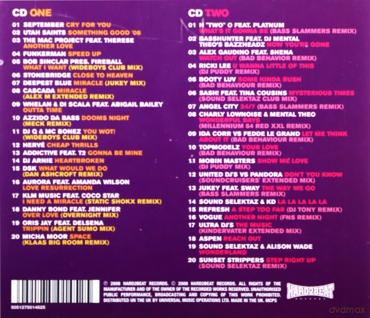 Hard2beat Club Anthems 2008 [2CD]