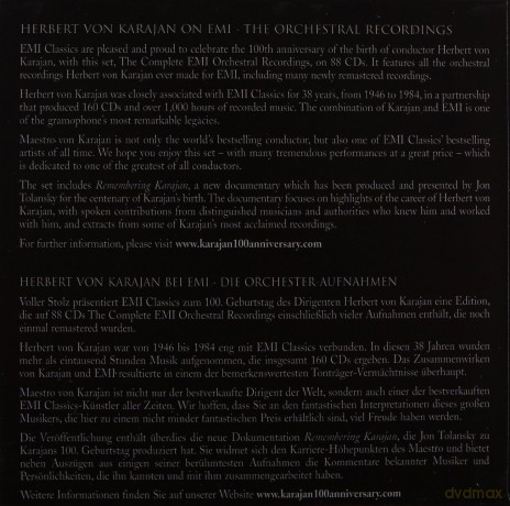 Herbert Von Karajan: Complete Emi Recordings Vol.1, Orchestra [88CD]