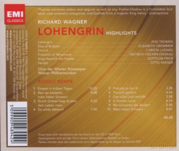 Rudolf Kempe: Lohengrin (Highlights) [CD]