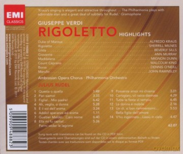 Rudel: Rigoletto (Highlights) [CD]