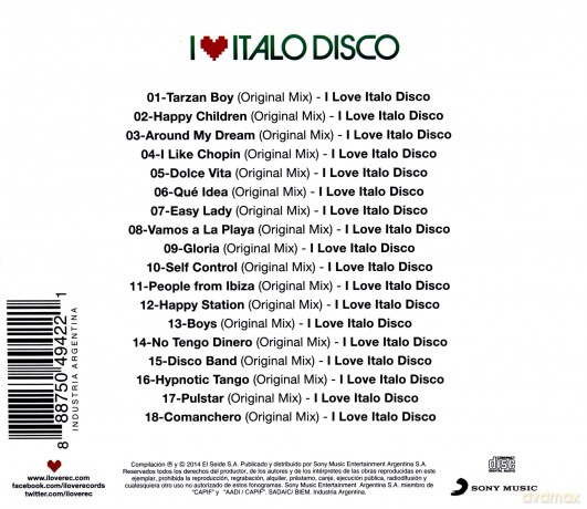 I Love Italo Disco [CD]
