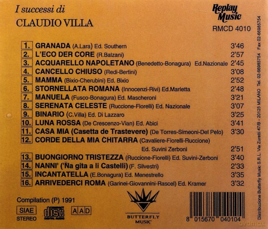 Claudio Villa: I Successi [CD]