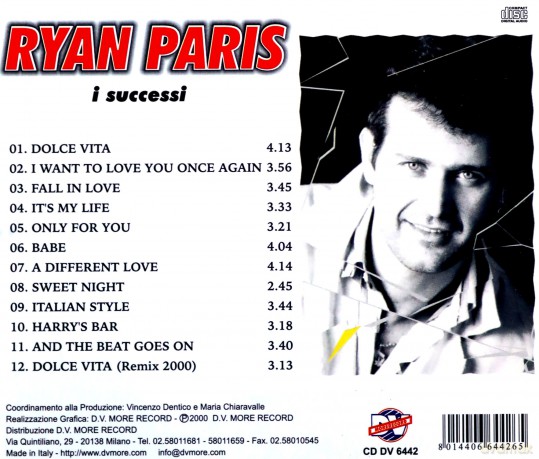 Ryan Paris: I Successi [CD]
