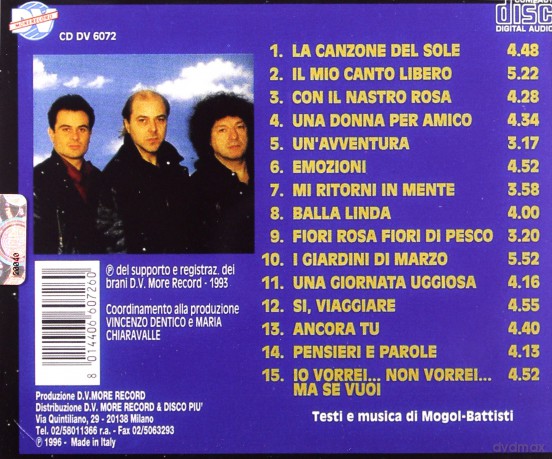 Formula 3: I Successi Di Luci [CD]