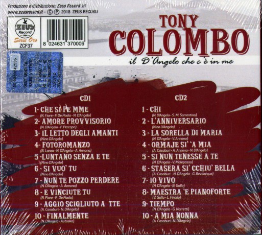 Tony Colombo: Il D'Angelo Che C'E' In Me [2CD]