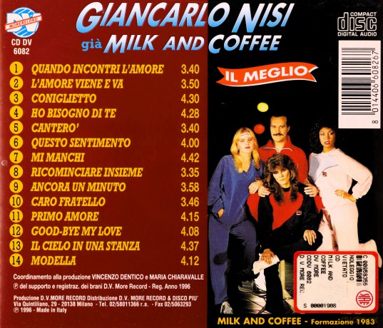 Nisi Giancarlo Gia Milk And: Il Meglio [CD]