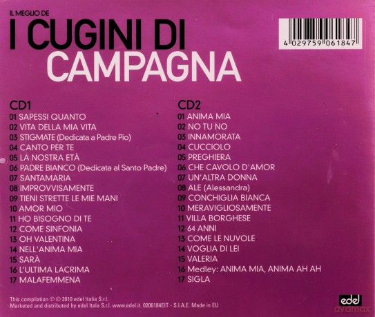 Cugini Di Campagna: Il Meglio Dei Cugini Di Camp [2CD]