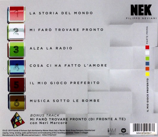 Nek: Il Mio Gioco Preferito [CD]