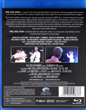 David Byrne: Ride Rise Roar Bluray [Blu-Ray]