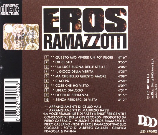 Eros Ramazzotti: In Certi Momenti [CD]