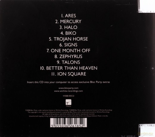 Bloc Party: Intimacy [CD]