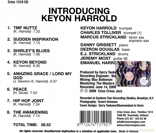 Keyon Harrold: Introducing [CD]