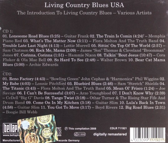 Living Country Blues Usa: Introduction To Living Country Blues Usa [2CD]