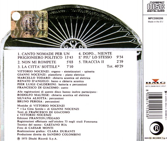 Banco Del Mutuo Soccorso: Io Sono Nato Libero [CD]